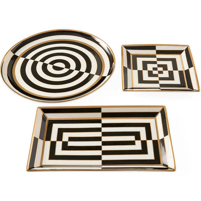 Op Art Round Serving Tray - Tableware - 3