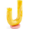 Como Double Tube Vase, Yellow - Vases - 2