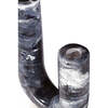 Como Double Tube Vase, Black - Vases - 4