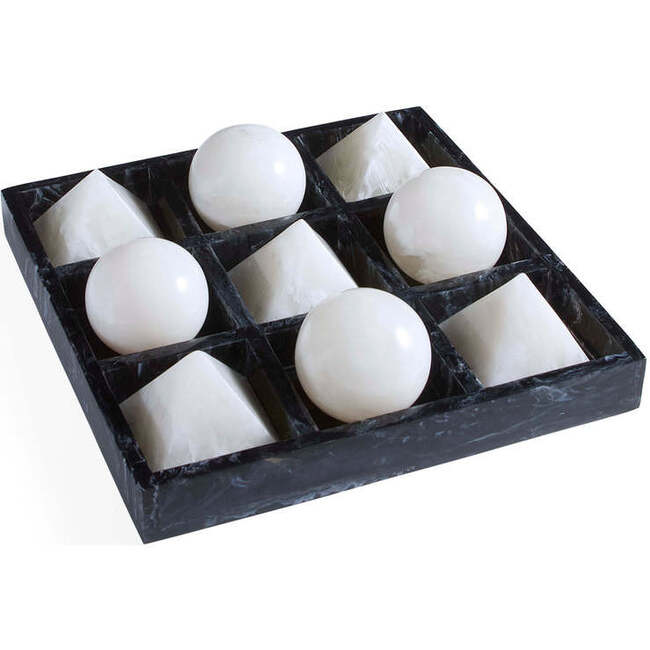 Como Black & White Tic-Tac-Toe Set