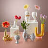 Como Double Tube Vase, Yellow - Vases - 6