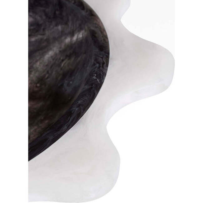 Como Black & White Ripple Bowl - Accents - 2