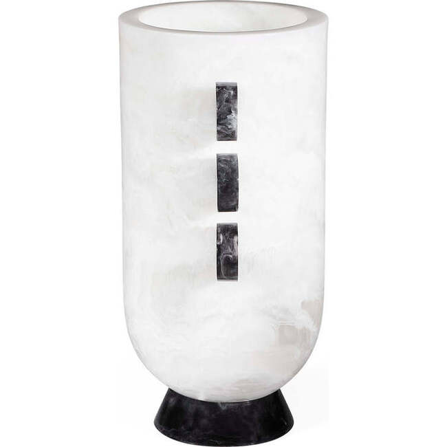 Como Black & White Disc Urn - Accents - 2