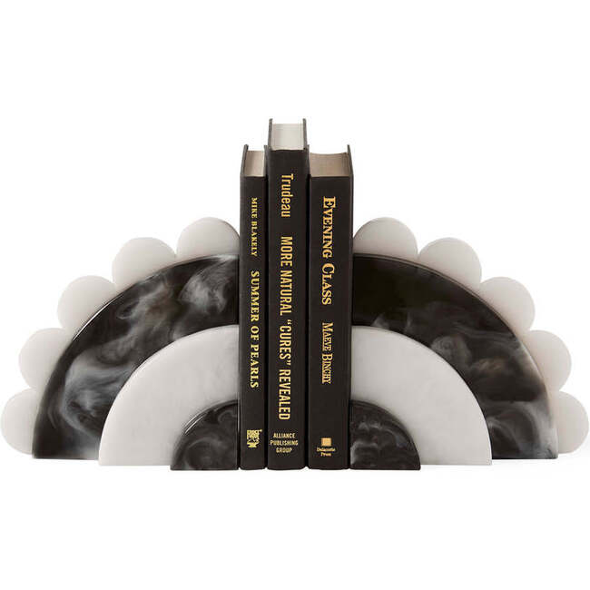 Mustique Black & White Bookends - Accents - 1