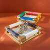 Como Black & White Square Tray - Accents - 4