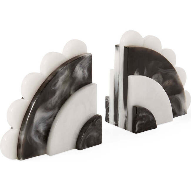 Mustique Black & White Bookends - Accents - 2