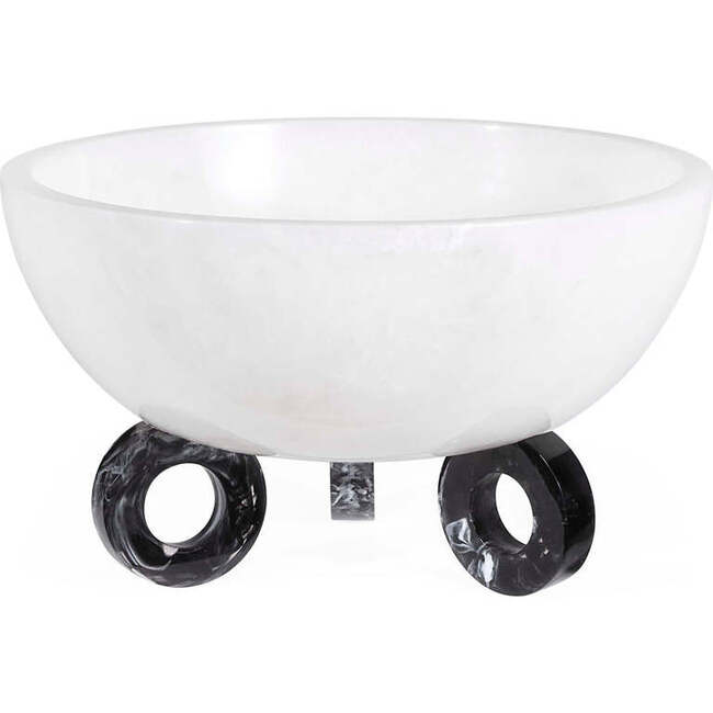 Como Black & White Disc Bowl