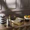 Como Black & White Square Tray - Accents - 5