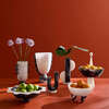 Como Black & White Disc Urn - Accents - 4