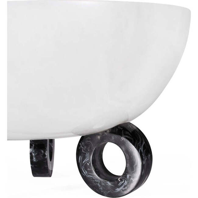 Como Black & White Disc Bowl - Accents - 2