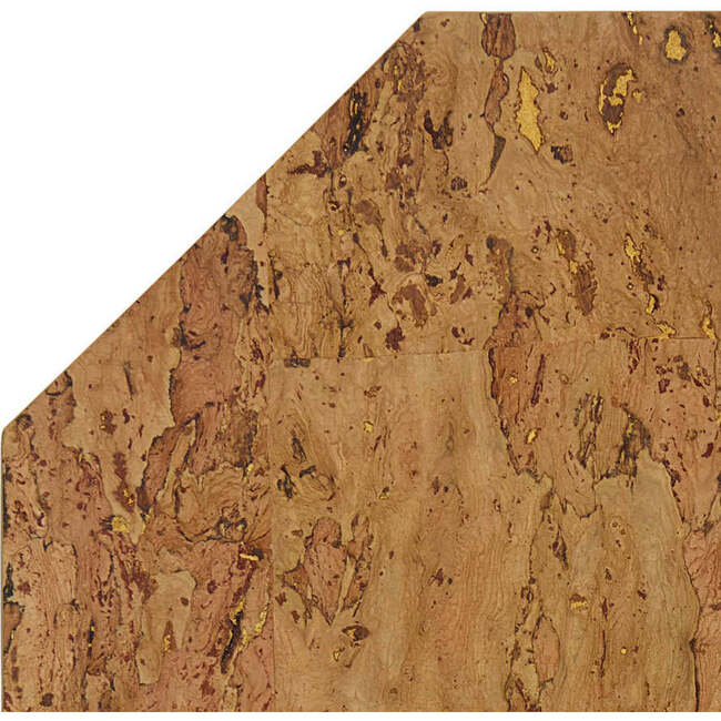 Metallic Cork Octagon Placemat Set