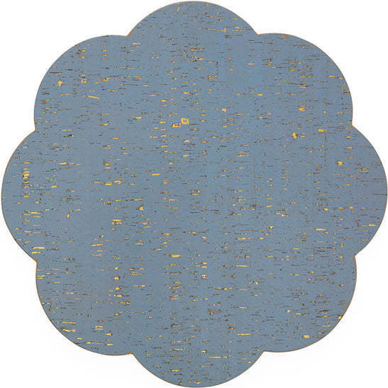 Metallic Cork Petal Placemat Set - Tableware - 2