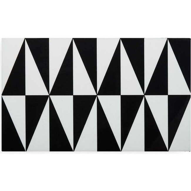 Medium Op Art Lacquer Box - Accents - 3