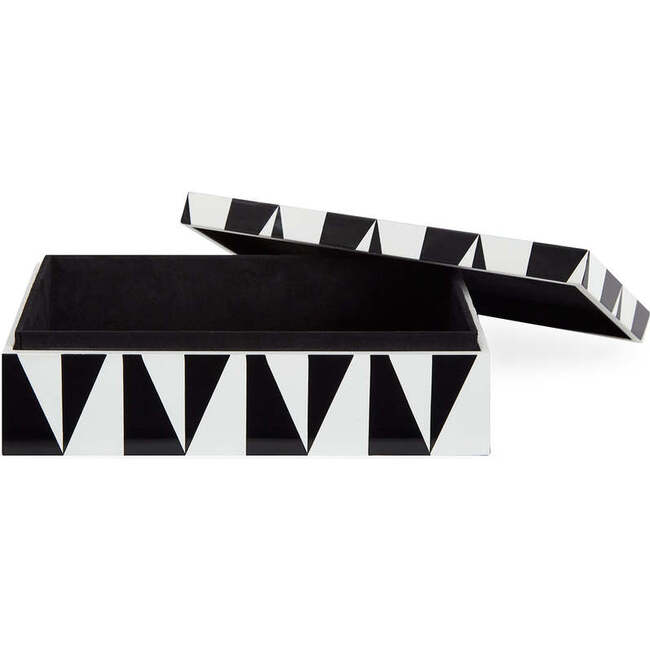 Medium Op Art Lacquer Box - Accents - 4