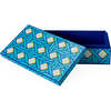 Medium Basketweave Lacquer Box - Accents - 2