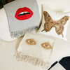 Lips Embellished Throw - Throws - 2