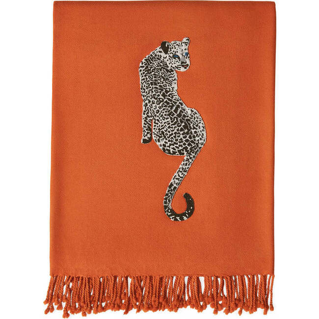 Leopard Embellished Throw