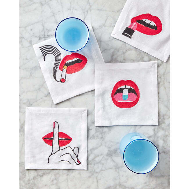 Lips Cocktail Napkins - Tableware - 4