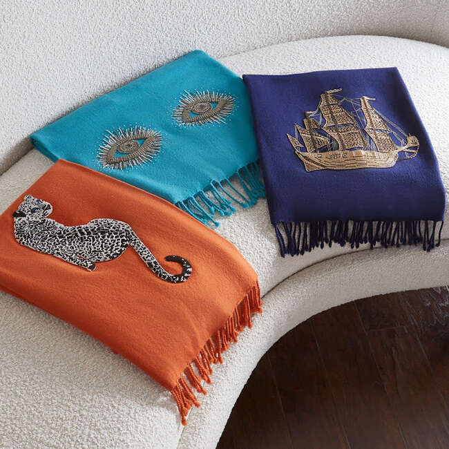 Leopard Embellished Throw - Throws - 2