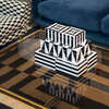 Large Op Art Lacquer Box - Accents - 6