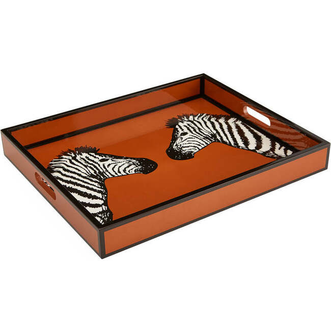Zebra Lacquer Tray