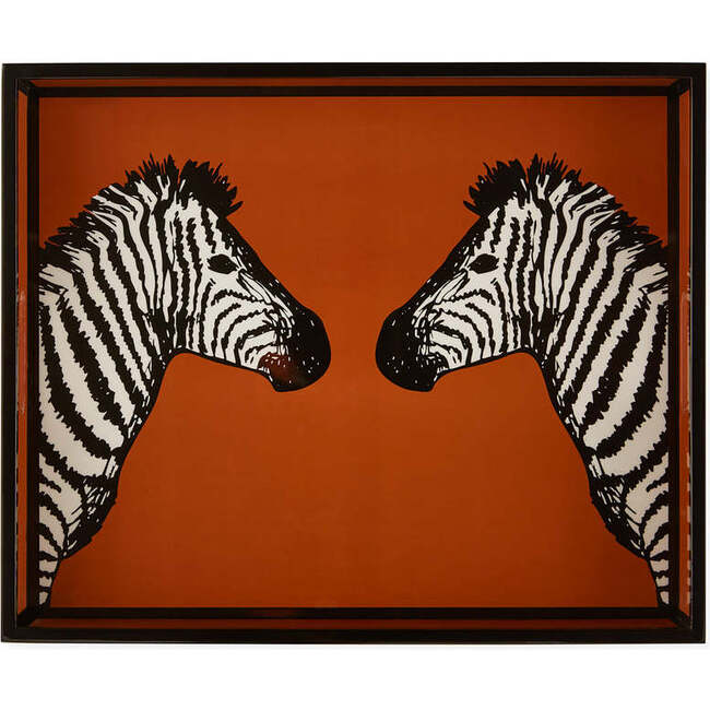 Zebra Lacquer Tray - Accents - 2