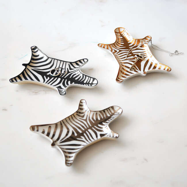 Zebra Stacking Dish, Gold - Accents - 2