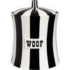 Vice Woof Canister, Black and White - Pet Bowls & Feeders - 1 - thumbnail