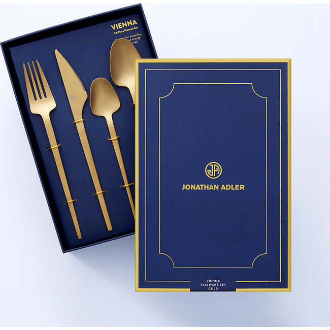 Vienna 24-Piece Flatware Set, Gold - Tableware - 4