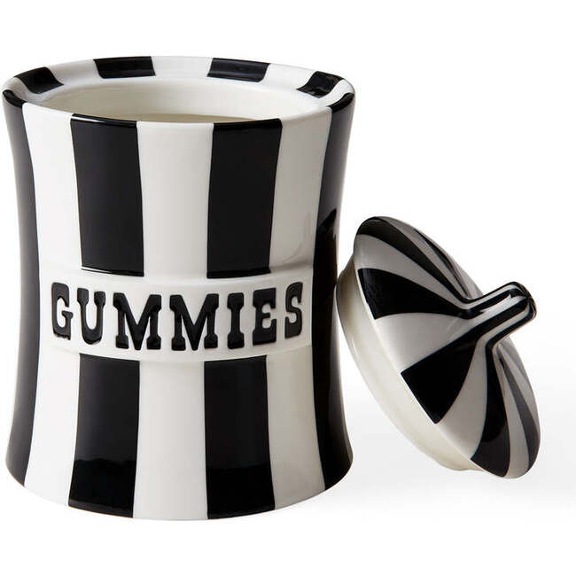 Vice Gummies Canister, Black and White