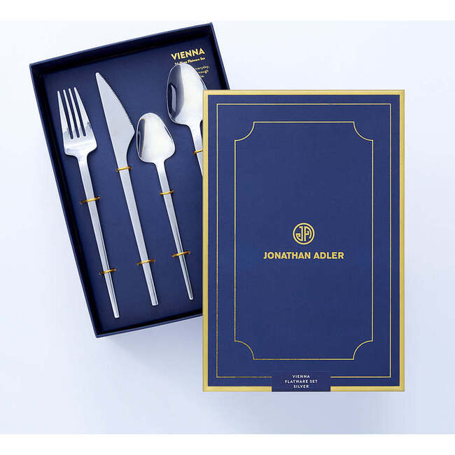 Vienna 24-Piece Flatware Set, Silver - Tableware - 4