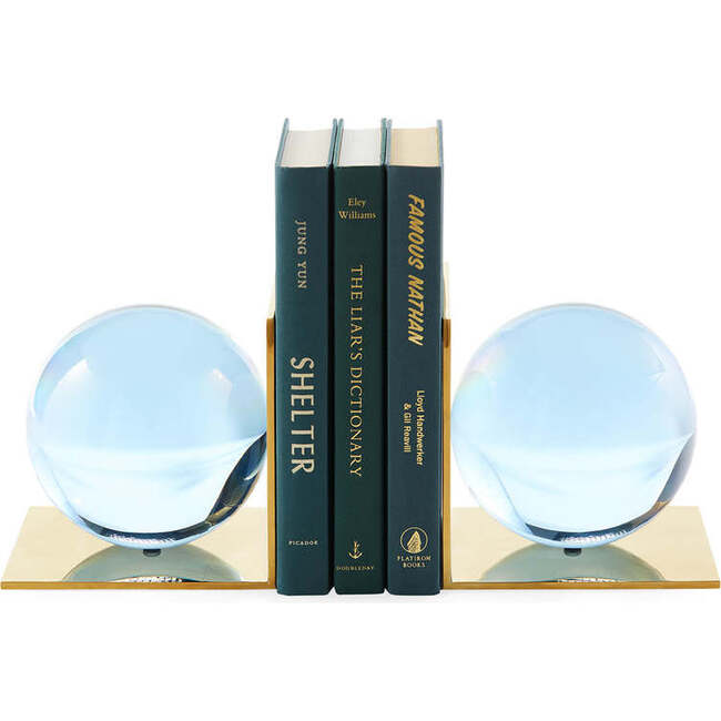 Globo Bookends, Blue