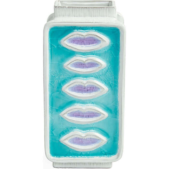 Glass Menagerie Lips Vase