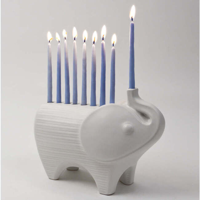 Elephant Menorah - Menorahs & Candles - 6