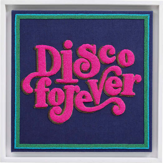 Disco Forever Beaded Art