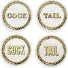 Cock/Tail Coasters - Tableware - 1 - thumbnail