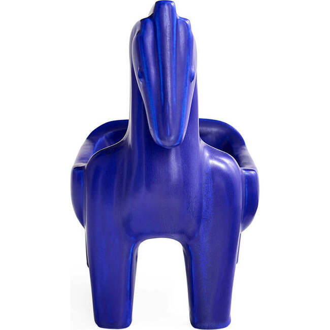 Cobalt Horse Bowl - Accents - 2