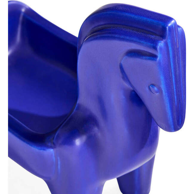 Cobalt Horse Bowl - Accents - 3