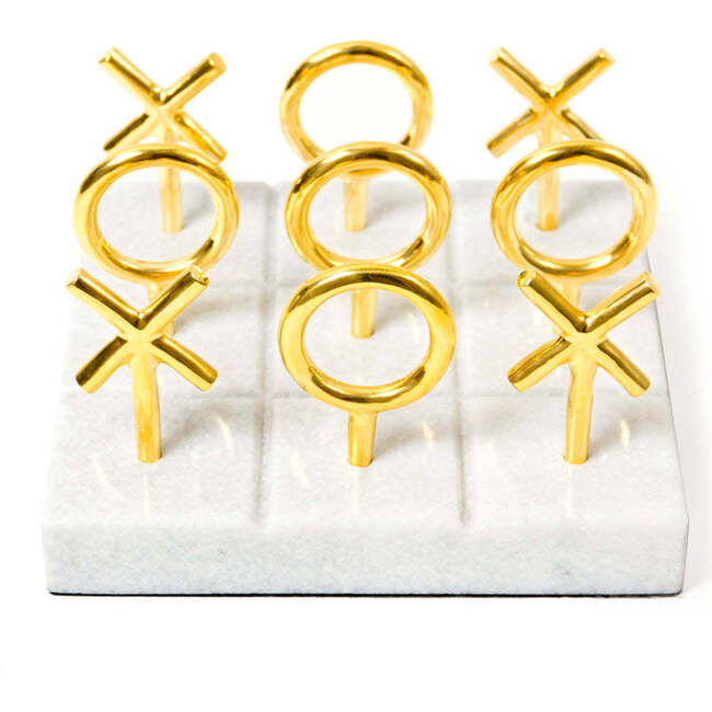 Brass Tic-Tac-Toe Set - Games - 1