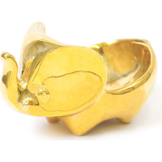 Brass Elephant Ring Bowl