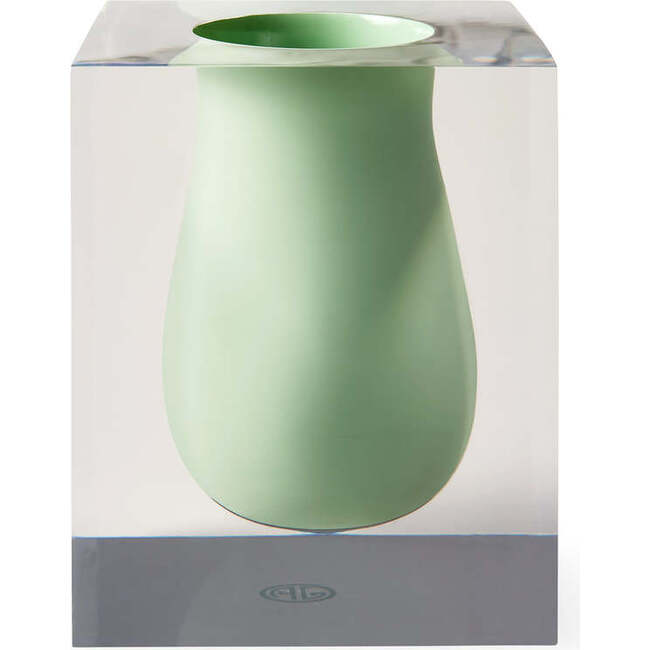 Bel Air Scoop Vase, Green