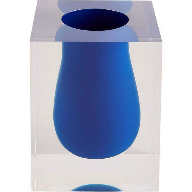 Bel Air Scoop Vase, Blue