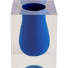 Bel Air Scoop Vase, Blue - Vases - 1 - thumbnail