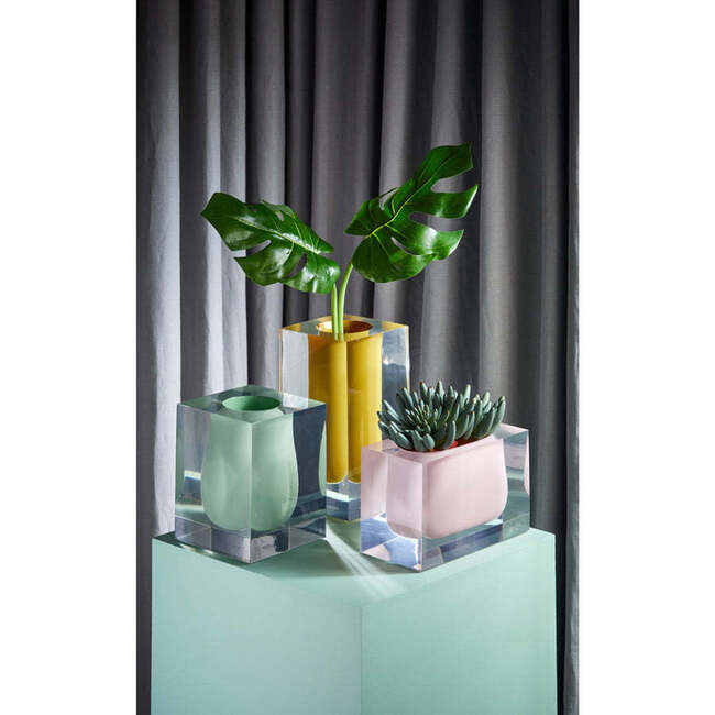 Bel Air Test Tube Vase, Yellow - Vases - 2