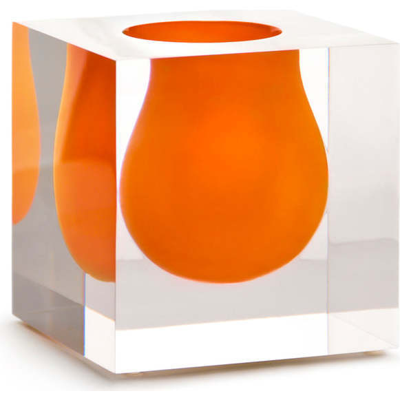 Bel Air Mini Scoop Vase, Orange