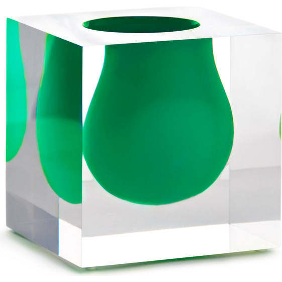 Bel Air Mini Scoop Vase, Green