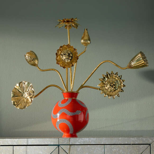 Brass Flower Bouquet - Vases - 3