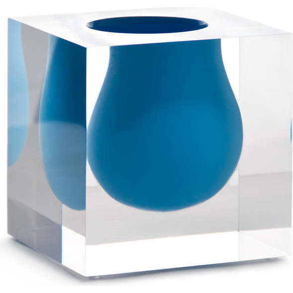 Bel Air Mini Scoop Vase, Blue