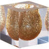 Bel Air Mini Scoop Vase, Gold - Vases - 2