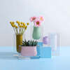 Bel Air Scoop Vase, Green - Vases - 4